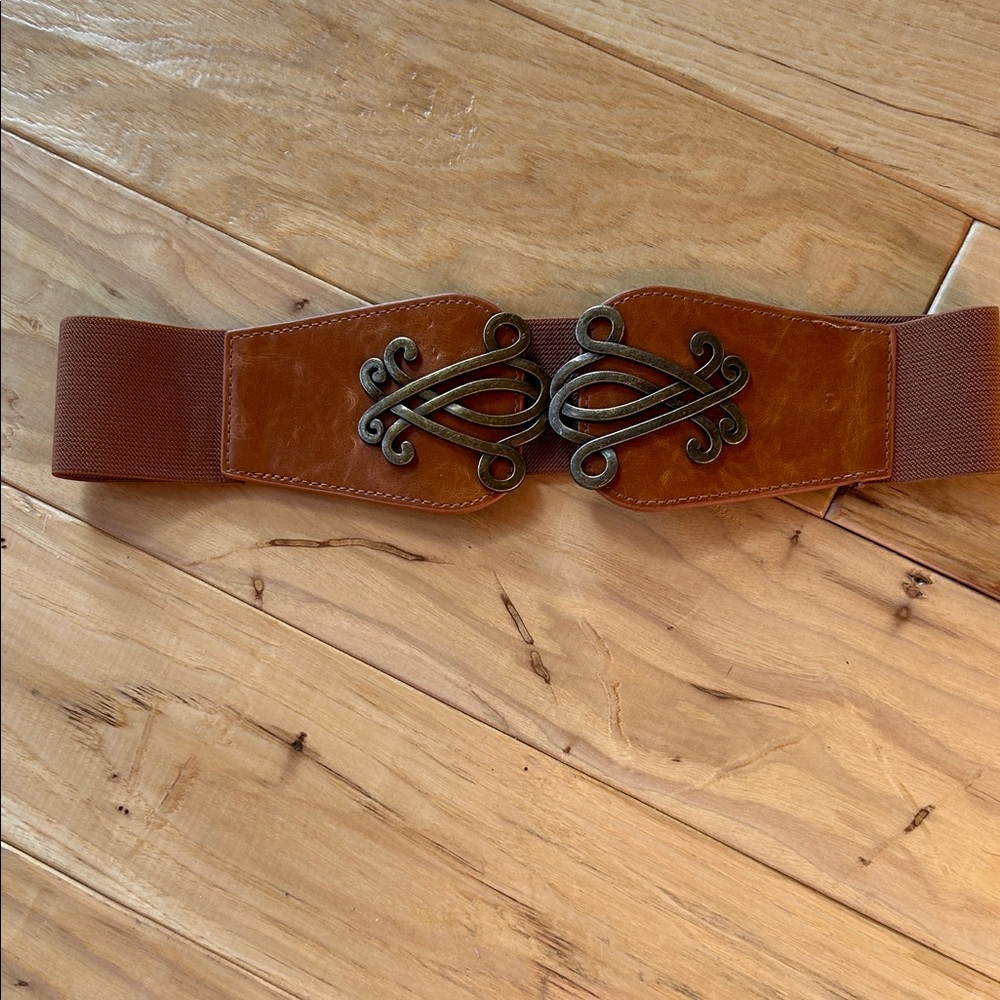 Brown Leather Women's Belt